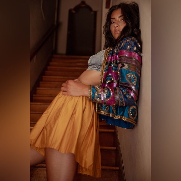 AMUR Tami Pleated Skort Shorts Turmeric Gold size 8 - Picture 1 of 16